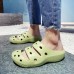 Men Hollow Out Breathable Waterproof Closed Toe Beach Casual Slippers