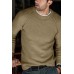 Men's Crew Neck Solid Color Sweater